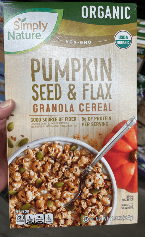 Simply Nature Pumpkin Seed & Flax Granola Cereal