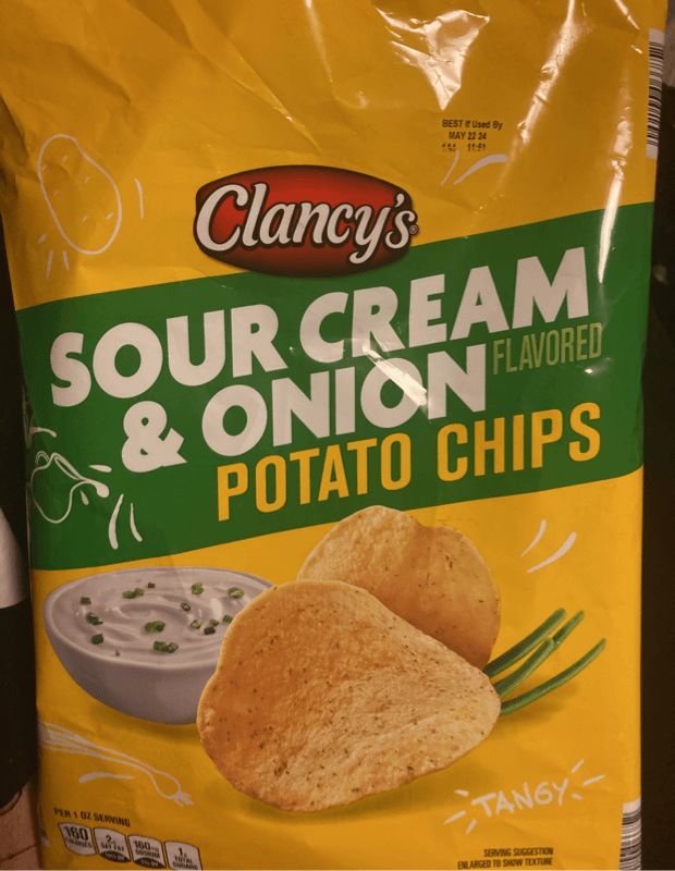 Clancy'S Sour Cream & Onion Potato Chips