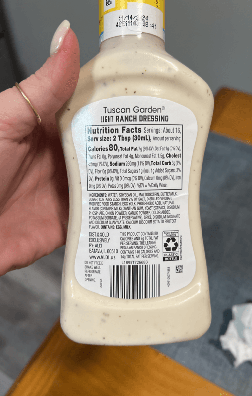 Tuscan Garden Light Ranch Dressing