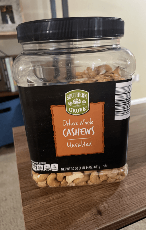 Southern Grove Unsalted Deluxe Whole Cashews