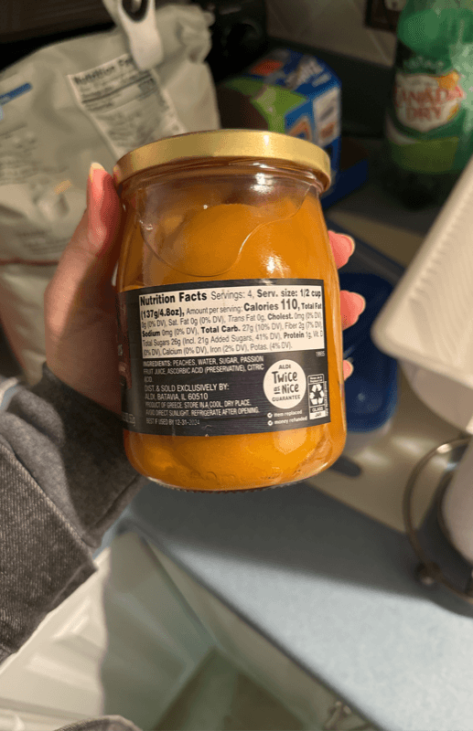 Specially Selected Peaches In Passion Fruit Juice