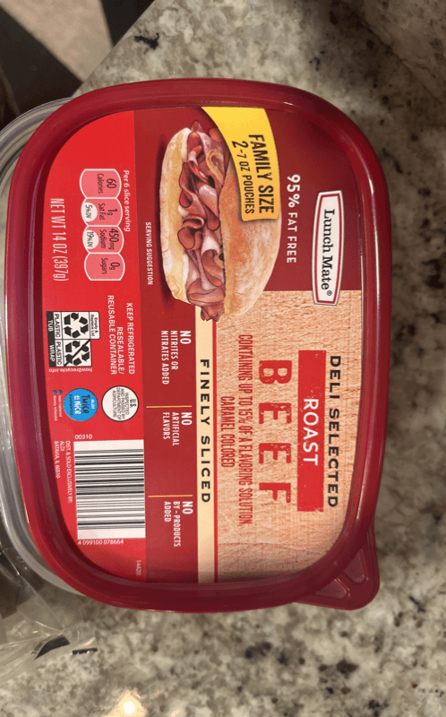 Lunch Mate Deli Selected Roast Beef