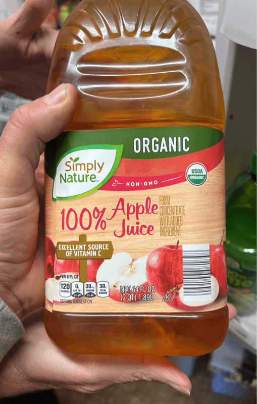 Simply Nature Organic 100% Apple Juice