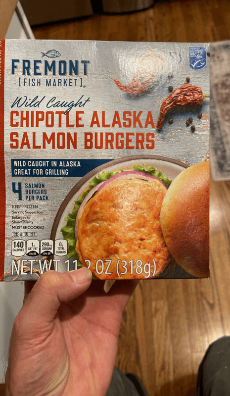 Fremont [Fish Market] Wild Caught Chipotle Alaska Salmon Burgers