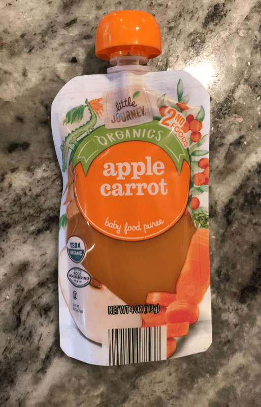Little Journey Organics Apple Carrot Baby Food Puree