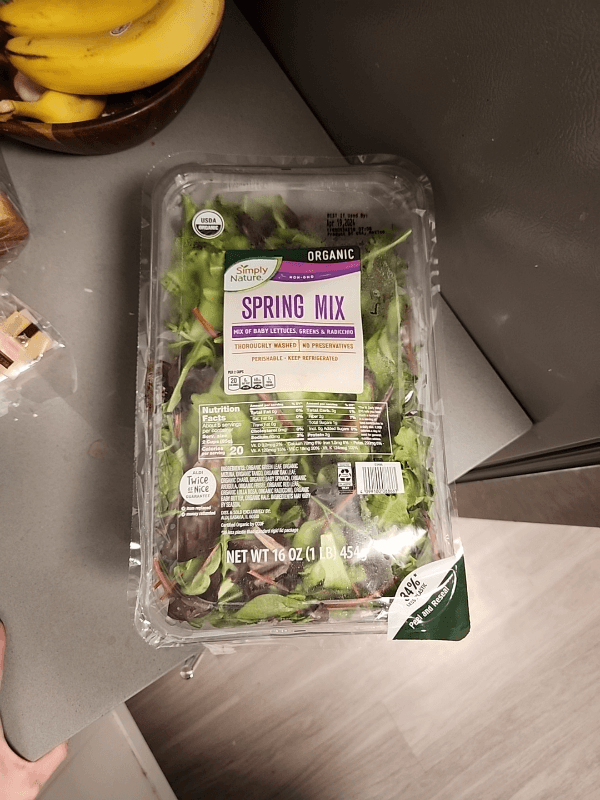 Aldi Simply Nature Organic Spring Mix