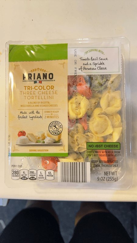 Priano Tri-Color Three Cheese Tortellini
