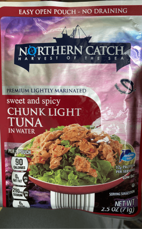 Northern Catch Sweet And Spicy Chunk Light Tuna In Water Easy Open Pouch