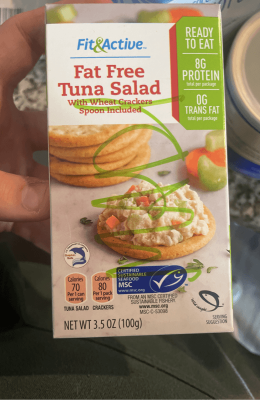 Fit & Active Fat Free Tuna Salad With Wheat Crackers
