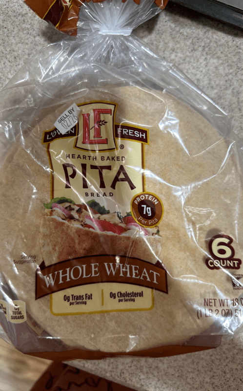 L'Oven Fresh Hearth Baked Pita Bread Whole Wheat