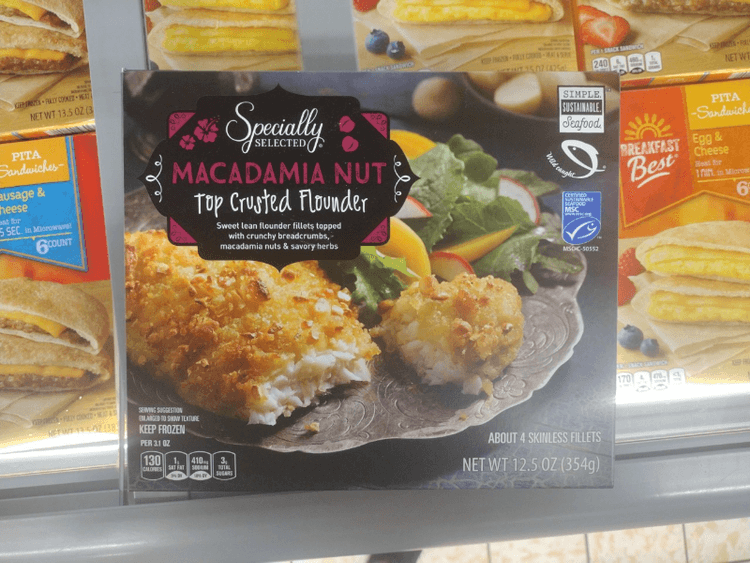 Specially Selected Macadamia Nut Top Crusted Flounder Skinless Fillets