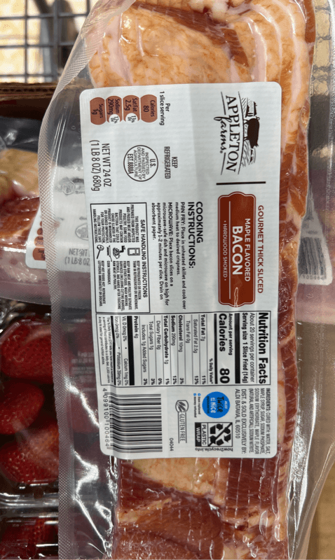 Appleton Farms Gourmet Thick Sliced Maple Flavored Bacon