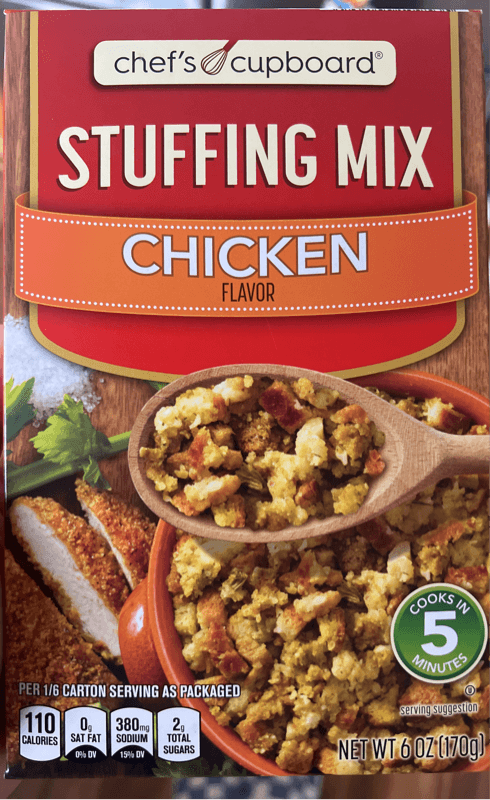 Chef'S Cupboard Stuffing Mix Chicken Flavor