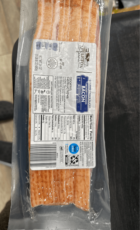 Appleton Farms Gourmet Thick Sliced Hickory Smoked Bacon