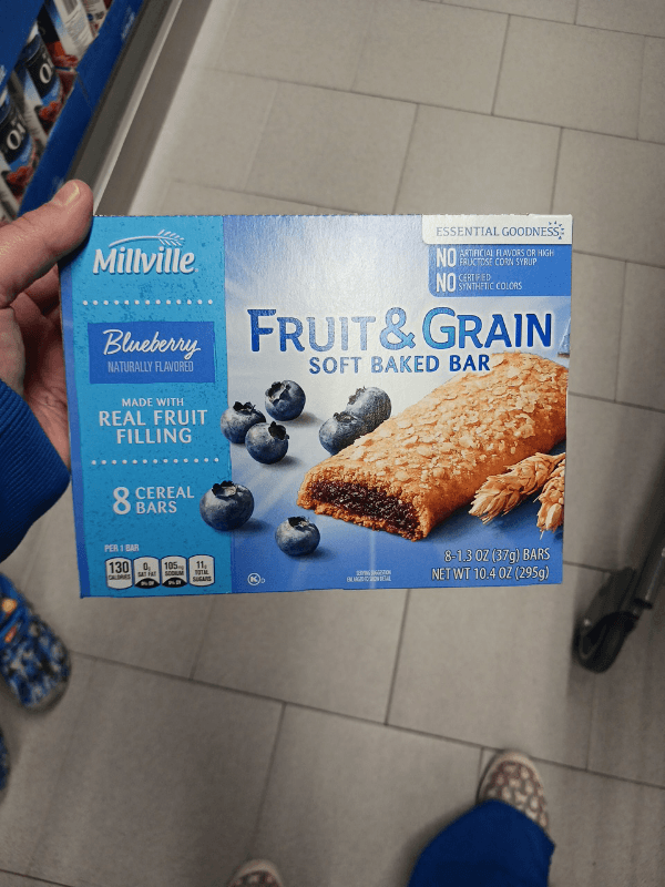 Millville Blueberry Flavored Fruit & Grain Soft Baked Bar