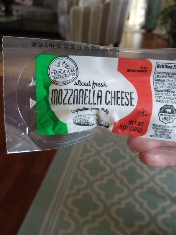 Emporium Selection Sliced Fresh Mozzarella Cheese