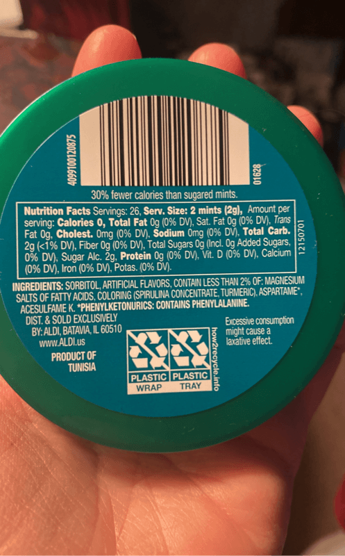 Excitemint Sugar Free Wintergreen Mints