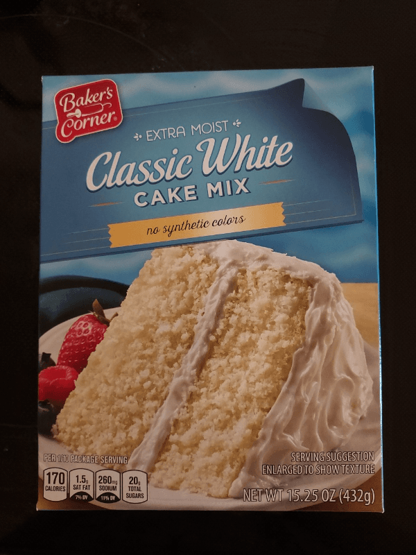 Baker'S Corner Extra Moist Classic White Cake Mix