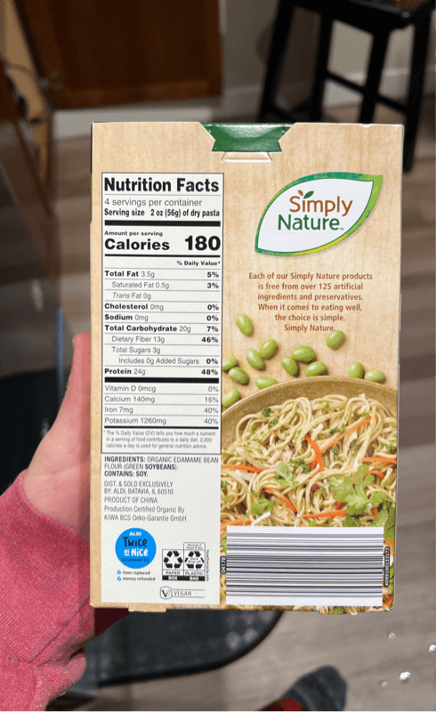 Simply Nature Organic Edamame Spaghetti