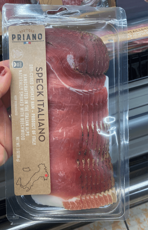 Priano Speck Italiano Dry-Cured Smoked Ham