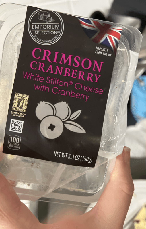 Emporium Selection White Stilton Cheese With Cranberry