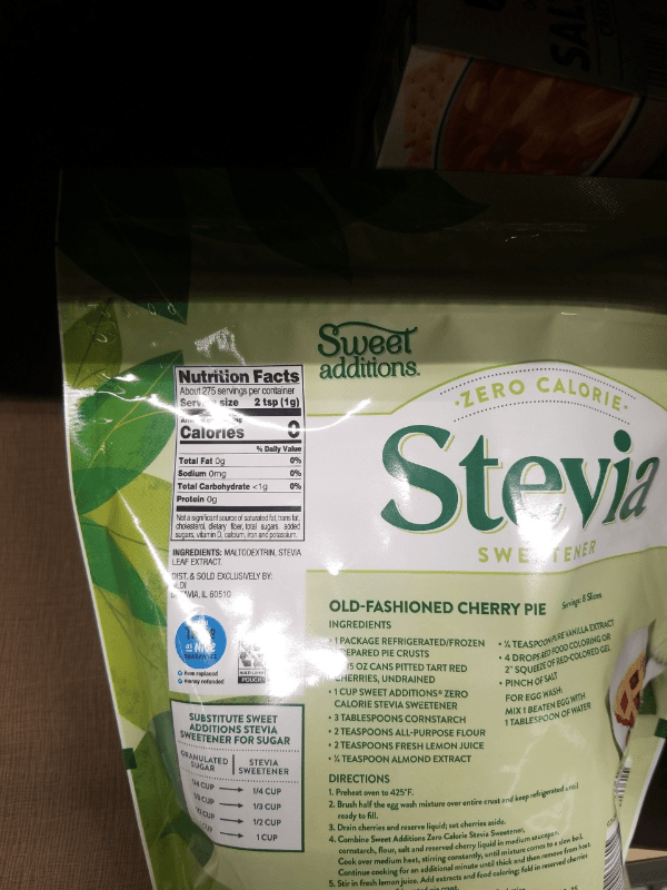 Sweet Additions Zero Calorie Stevia Sweetener