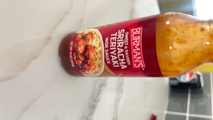 Burman'S Sweet & Savory Sriracha Teriyaki Wok Sauce