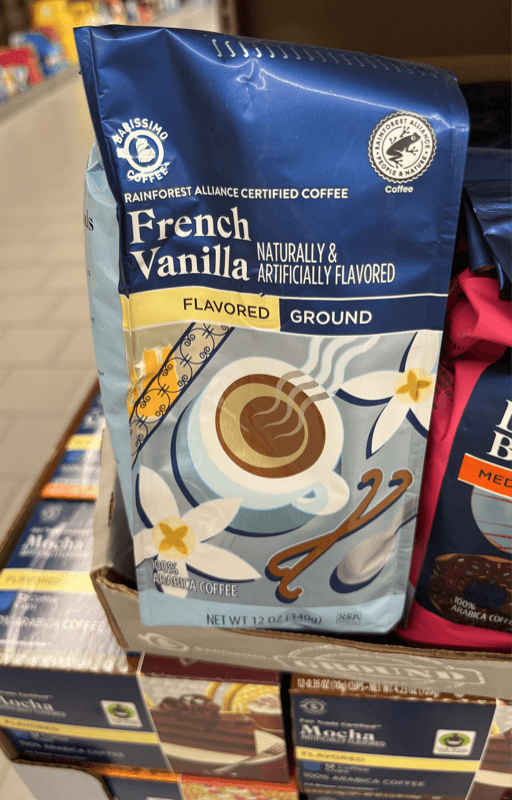 Barissimo Coffee French Vanilla Flavored Ground Arabica Coffee