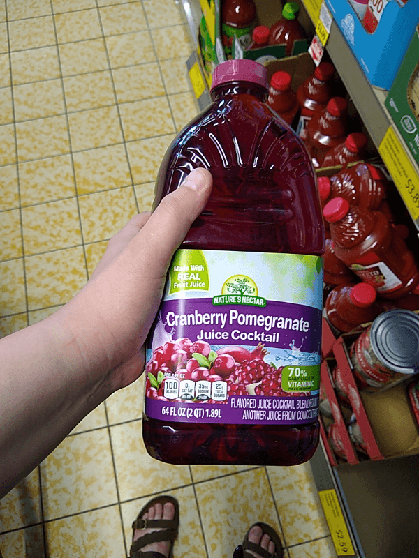 Nature'S Nectar Cranberry Pomegranate Juice Cocktail
