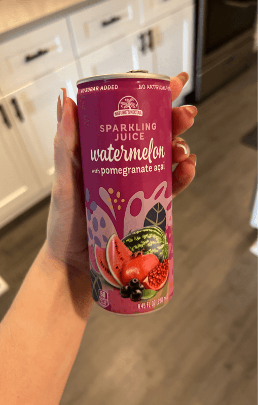 Nature'S Nectar Sparkling Watermelon With Pomegranate Acai Juice