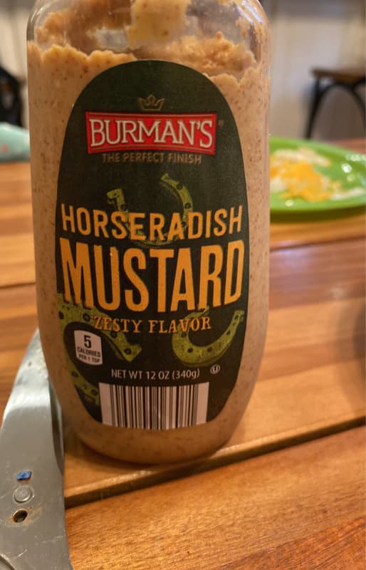 Burman’S Horseradish Mustard Zesty Flavor