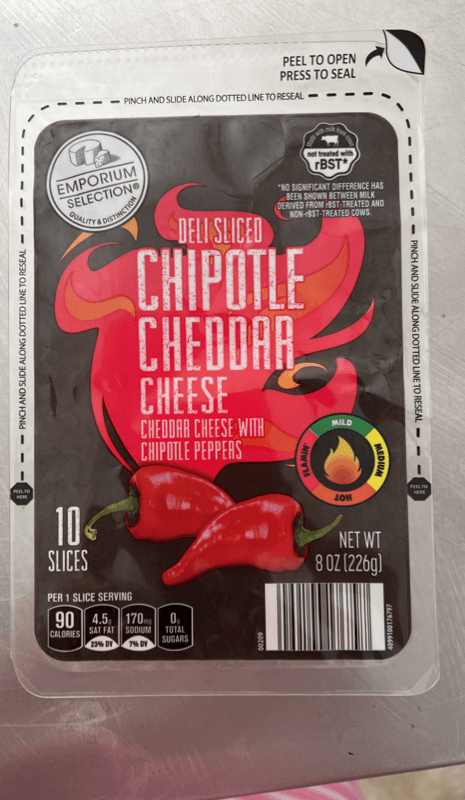 Emporium Selection Deli Sliced Chipotle Cheddar Cheese