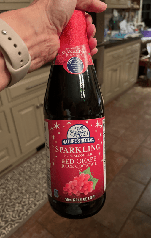 Nature'S Nectar Sparkling Non-Alcoholic Red Grape Juice Cocktail
