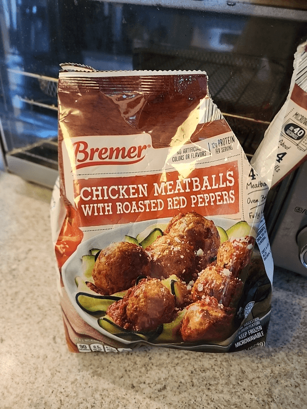 Bremer Chicken Meatballs With Roasted Red Peppers
