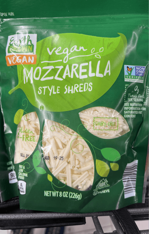 Earth Grown Vegan Mozzarella Style Shreds