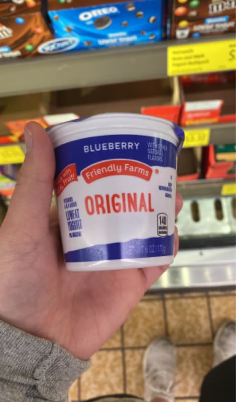Friendly Farms Original Blueberry Lowfat Yogurt