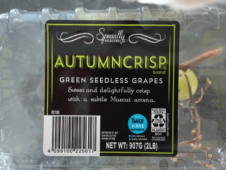 Specially Selected Autumn Crisp Green Seedless Grapes