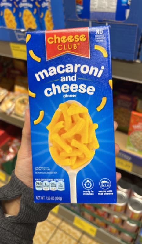 Cheese Club Macaroni And Cheese Dinner