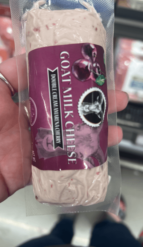 Emporium Goat Milk Cheese Double Cream Amarena Cherry