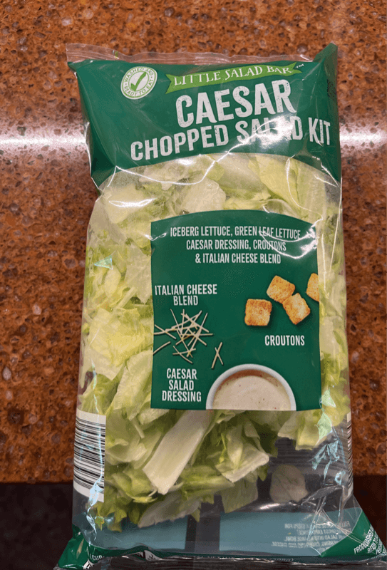 Aldi Little Salad Bar Caesar Chopped Salad Kit