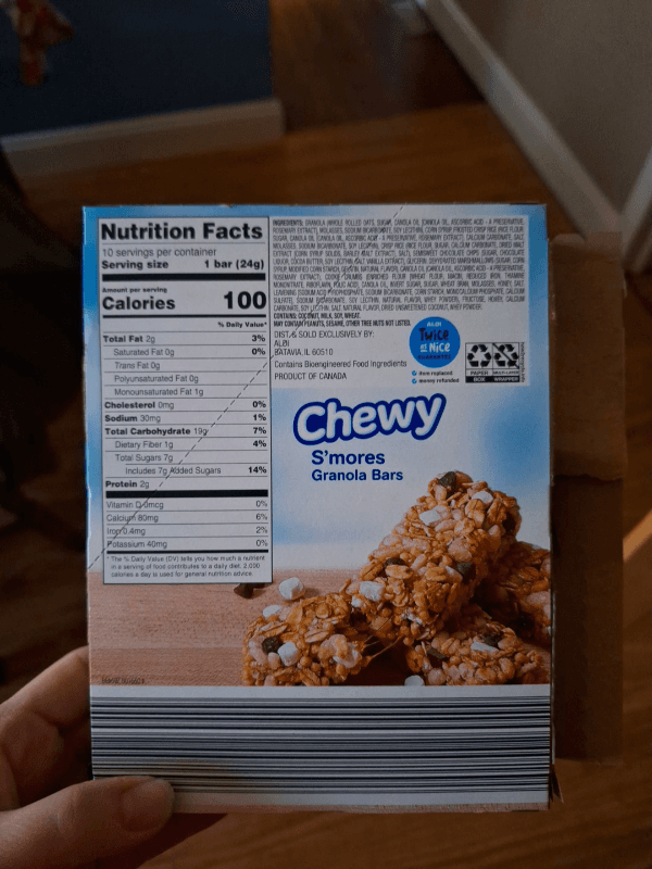 Millville Chewy S'Mores Granola Bars