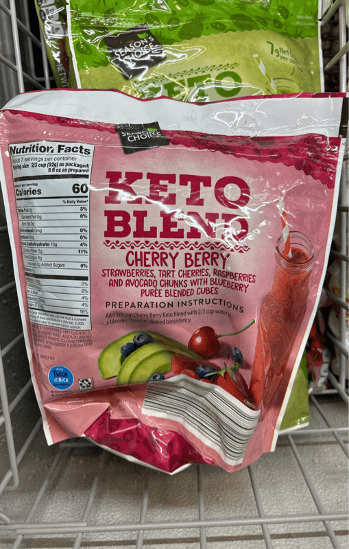 Aldi Season'S Choice Cherry Berry Keto Blend