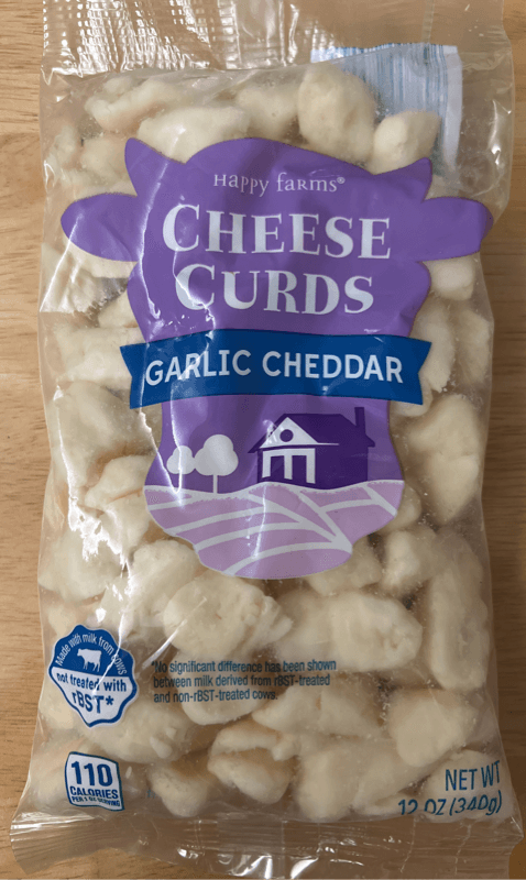 Happy Farms Cheese Curds Garlic Cheddar