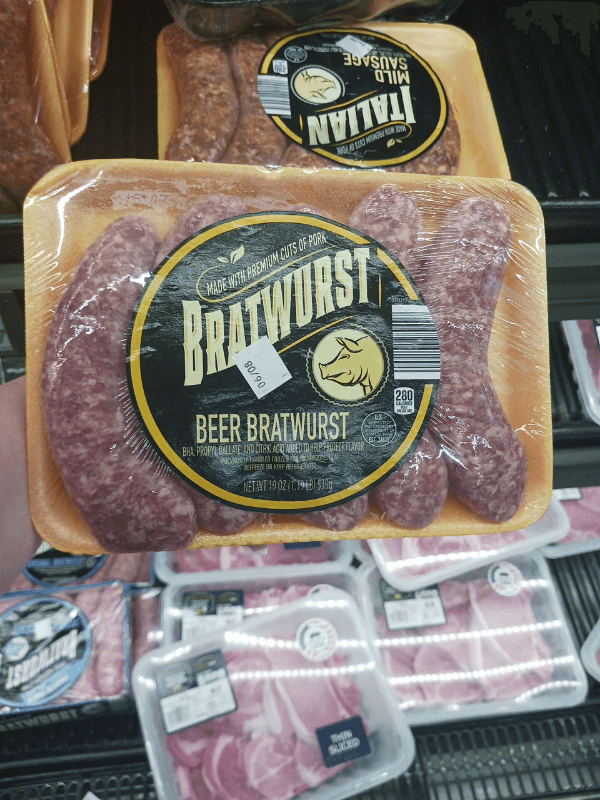 Aldi Beer Bratwurst