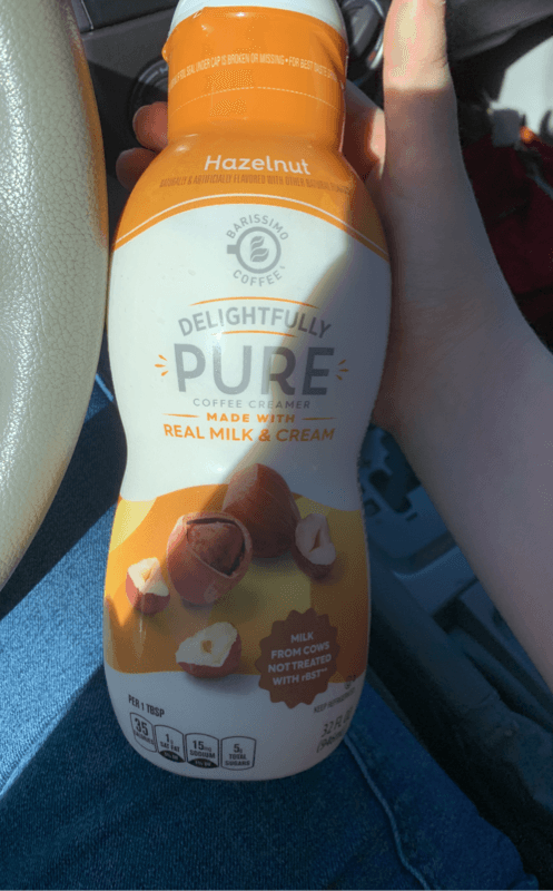 Barissimo Coffee Delightfully Pure Coffee Creamer Hazelnut
