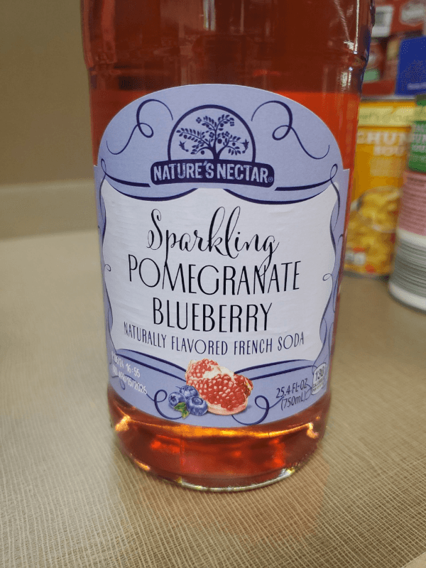 Nature'S Nectar Sparkling Pomegranate Blueberry French Soda