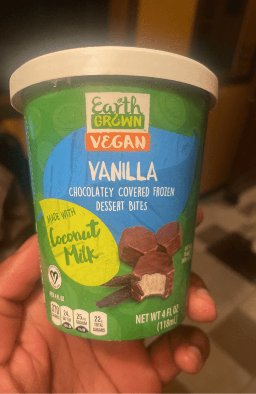 Earth Grown Vegan Vanilla Chocolatey Covered  Dessert Bites