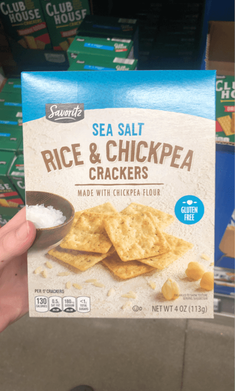 Savoritz Sea Salt Rice & Chickpea Crackers