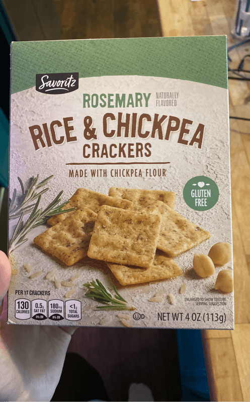 Savoritz Rosemary Rice & Chickpea Crackers