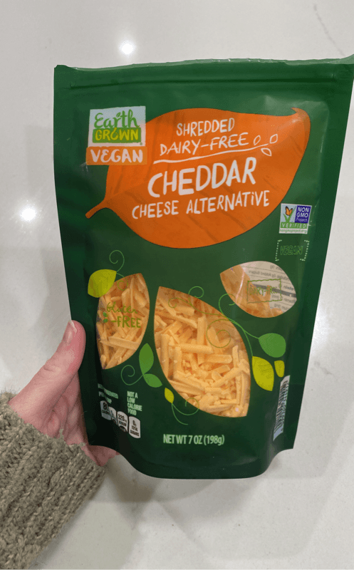 Earth Grown Vegan Shredded Dairy-Free Cheddar Cheese Alternative